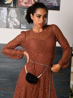 Odette - Classic Black Textured Belt Bag