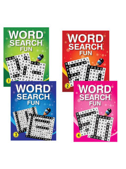 Pegasus - Set of 4 Word Search Fun Books for 4+ Year Old Children