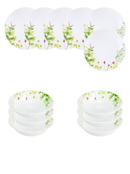 Corelle - Asia Collection 12 Pc Basic / Mini / Starter Breakfast Set Versa Bowl - Provence Garden