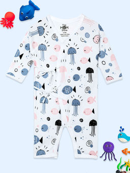 The Mom Store - My Aquarium Infant White Bodysuit