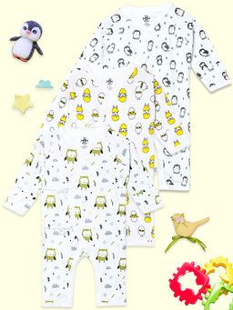 The Mom Store - Play with Penguin-Cute like a Chicken Multi-Color Bodysuits (Pack of 3)