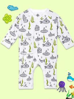 The Mom Store - Submarine Ride Infant White Bodysuit