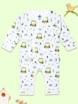 The Mom Store - Sleepless Owl Infant White Bodysuit