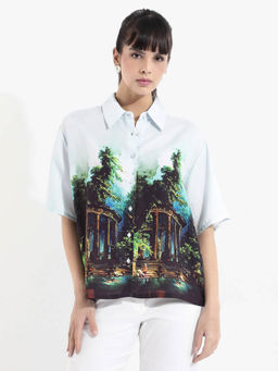 RAREISM - Womens Boxy Fit Graphic Print Top