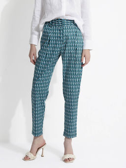 RAREISM - Womens Tapered Fit Geometric Print Trouser