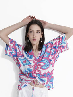 RAREISM - Womens Relexed Fit Abstract Print Top