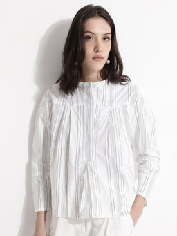 RAREISM - Womens Relaxed Fit Narrow Stripes Top