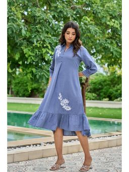 Autumnlane - Esmera Sky Embroidery Cotton Dress