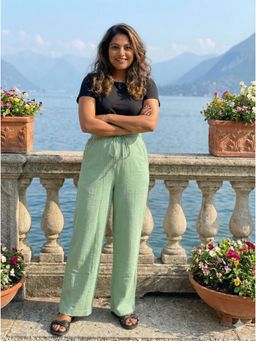 Zuri - Luxe Soft-Touch Gauze Green Pant