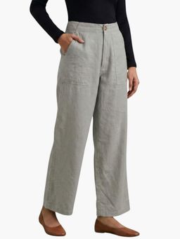 Zuri - The 9 to 9 All-Day Smart Waist Cotton Grey Pant
