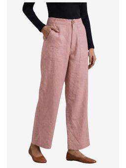 Zuri - The 9 to 9 All-Day Smart Waist Cotton Pink Pant