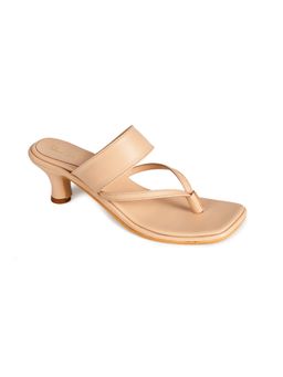 Ek_agga - Women Beige Strap Sandal Heels