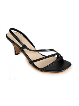 Ek_agga - Women Multi Strap Black Sandal Heels