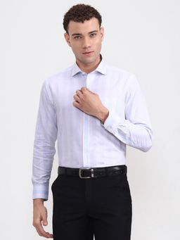 Metal - Men's Blue Slim Fit Formal Shirt