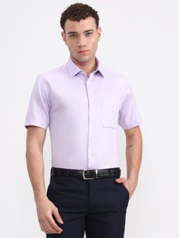 JadeBlue - Men's Purple Printed Formal Shirt