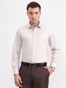 JadeBlue - Men's Cream Formal Shirt