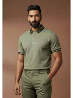 OUTERWORLD - Olive The Lume Signature Polo T-Shirt