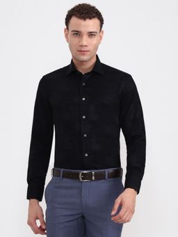 JadeBlue - Super Luxe Black Printed Formal Shirt