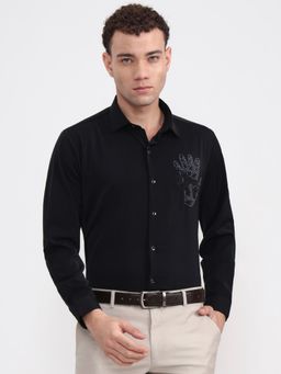 Wyre - Men's Black Sequined Shirt
