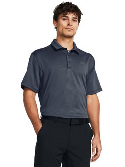 Under Armour - Blue Polyester Half Sleeves Polo T-Shirt