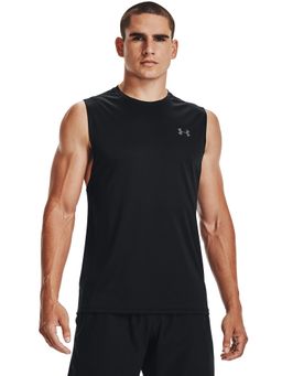 Under Armour - Black Polyester Sleeveless T-Shirt