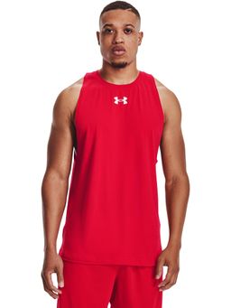 Under Armour - Red Cotton Sleeveless T-Shirt