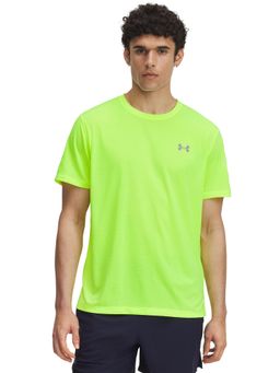 Under Armour - Green Polyester Half Sleeves T-Shirt