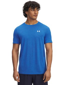 Under Armour - Blue Nylon Half Sleeves T-Shirt
