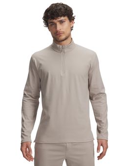 Under Armour - Taupe Polyester Full Sleeves T-Shirt
