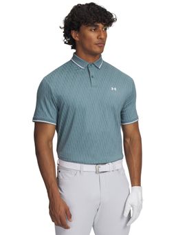 Under Armour - Blue Polyester Half Sleeves Polo T-Shirt