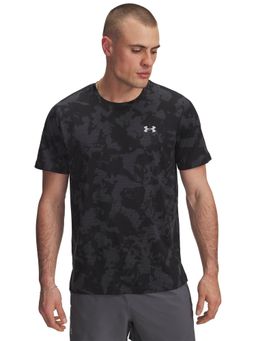 Under Armour - Grey Polyester Half Sleeves T-Shirt