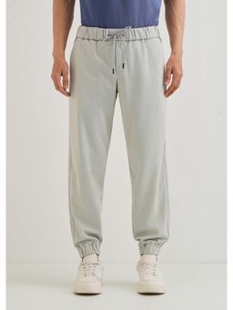 Banana Club - Polyester Aristo Frosted Grey Joggers