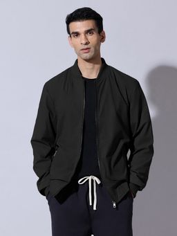 SHOWOFFFF - Black Lightweight Zip-Up Jacket