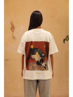 WAKE YOUR DREAMS - White Bird Brained Half Sleeve T-Shirt