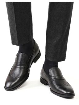 Alberto Torresi - Men Black Classic Black Loafers