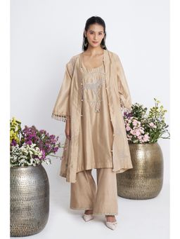 Siyona by Ankurita - Zarbulbul Embroidered Jacket with Kurta and Pant (Set of 3)