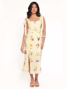 Petal & Pup - Yellow Oksana Floral Midi Dress