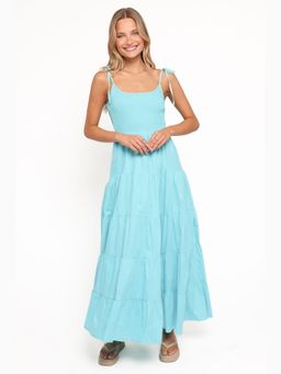Petal & Pup - Blue Delaware Solid Maxi Dress