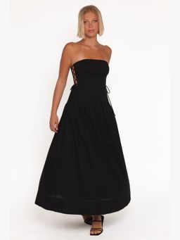Petal & Pup - Black Maude Solid Maxi Dress