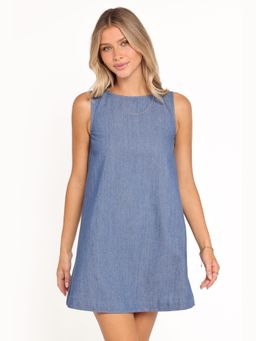 Petal & Pup - Blue Nicklin Shift Solid Mini Dress