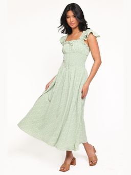 Petal & Pup - Green Bronte Floral Maxi Dress
