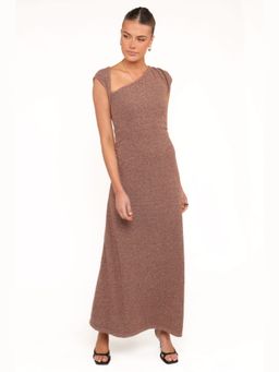 Petal & Pup - Brown Talisa Textured Maxi Dress
