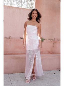 Petal & Pup - Pink Liliane Embellished Maxi Dress