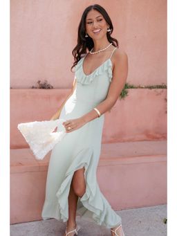 Petal & Pup - Green Judy Polka Dots Maxi Dress