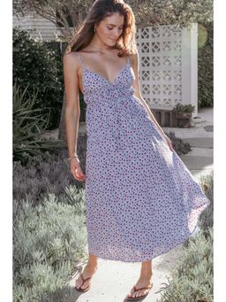 Petal & Pup - Blue Freesia Floral Maxi Dress