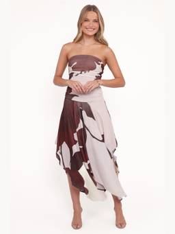 Petal & Pup - Brown Doreen Printed Maxi Dress