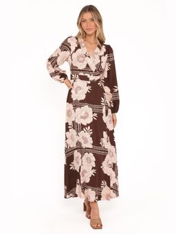 Petal & Pup - Brown Safia Floral Maxi Dress