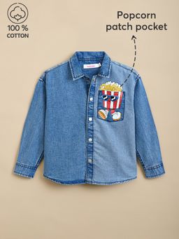 Hopscotch - Blue Printed Shirt