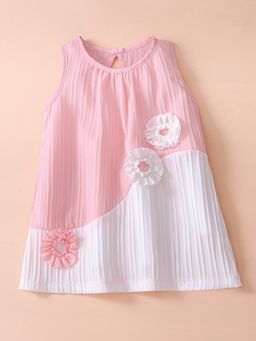 Hopscotch - Pink Colorblock Dress