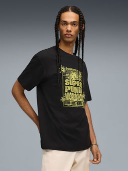 Puma - House Of Graphics Men Black Relaxed Fit T-Shirt